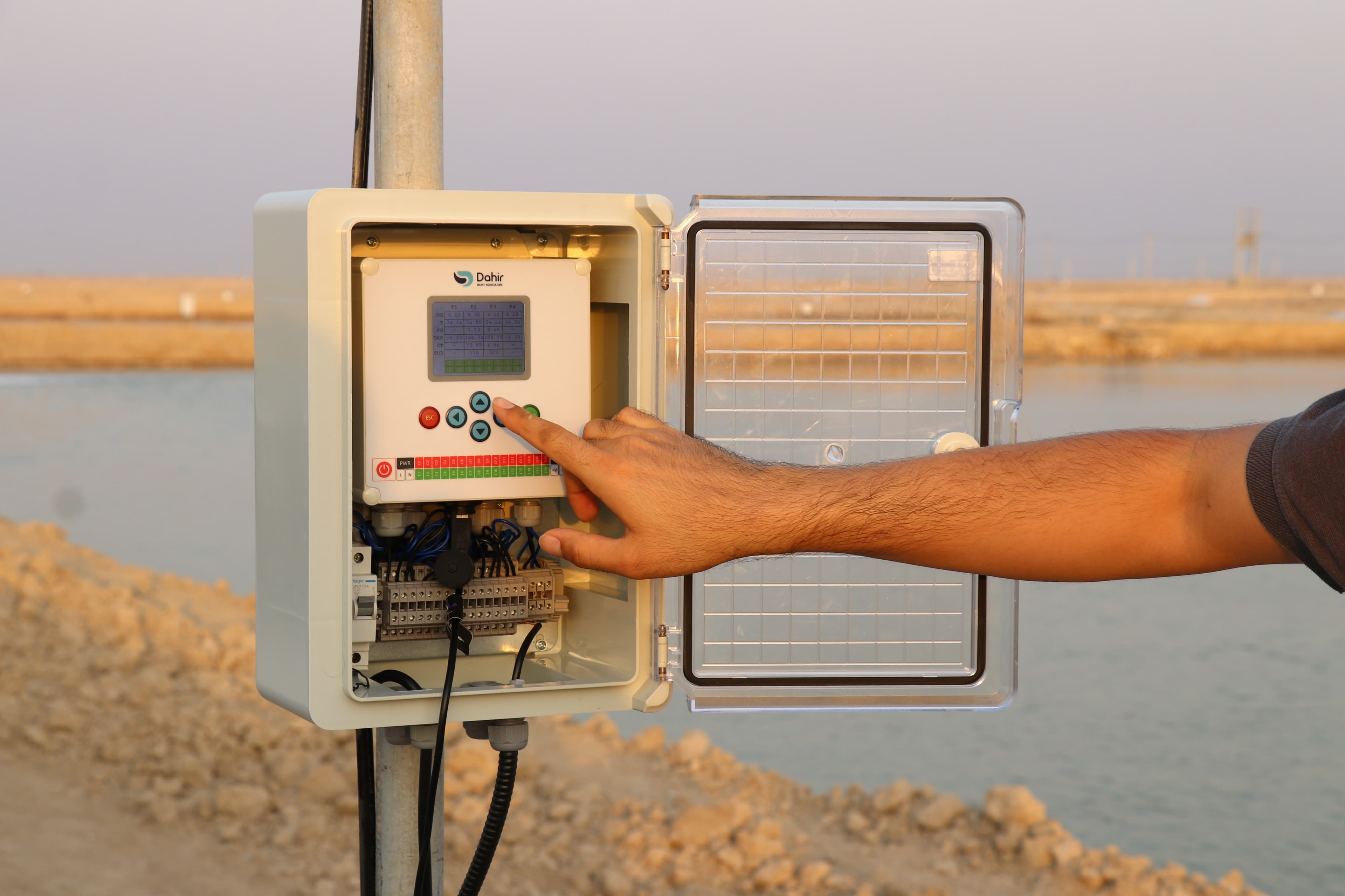 تابلو هوشمند اتوماسیون مزرعه پرورش میگو و ماهی